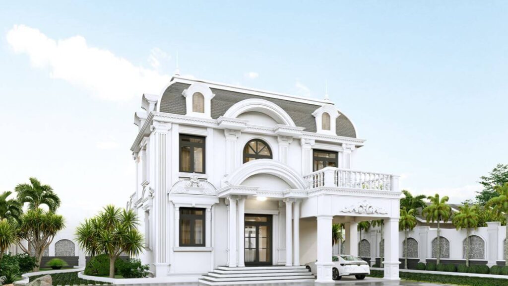 Tư vấn thiết kế biệt thự cổ điển 2 tầng đầy phong cách 