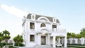 Tư vấn thiết kế biệt thự cổ điển 2 tầng đầy phong cách 