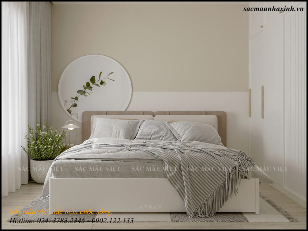 MẪU THIẾT KẾ PHÒNG NGỦ MASTER MÀU BE ĐẸP ẤN TƯỢNG