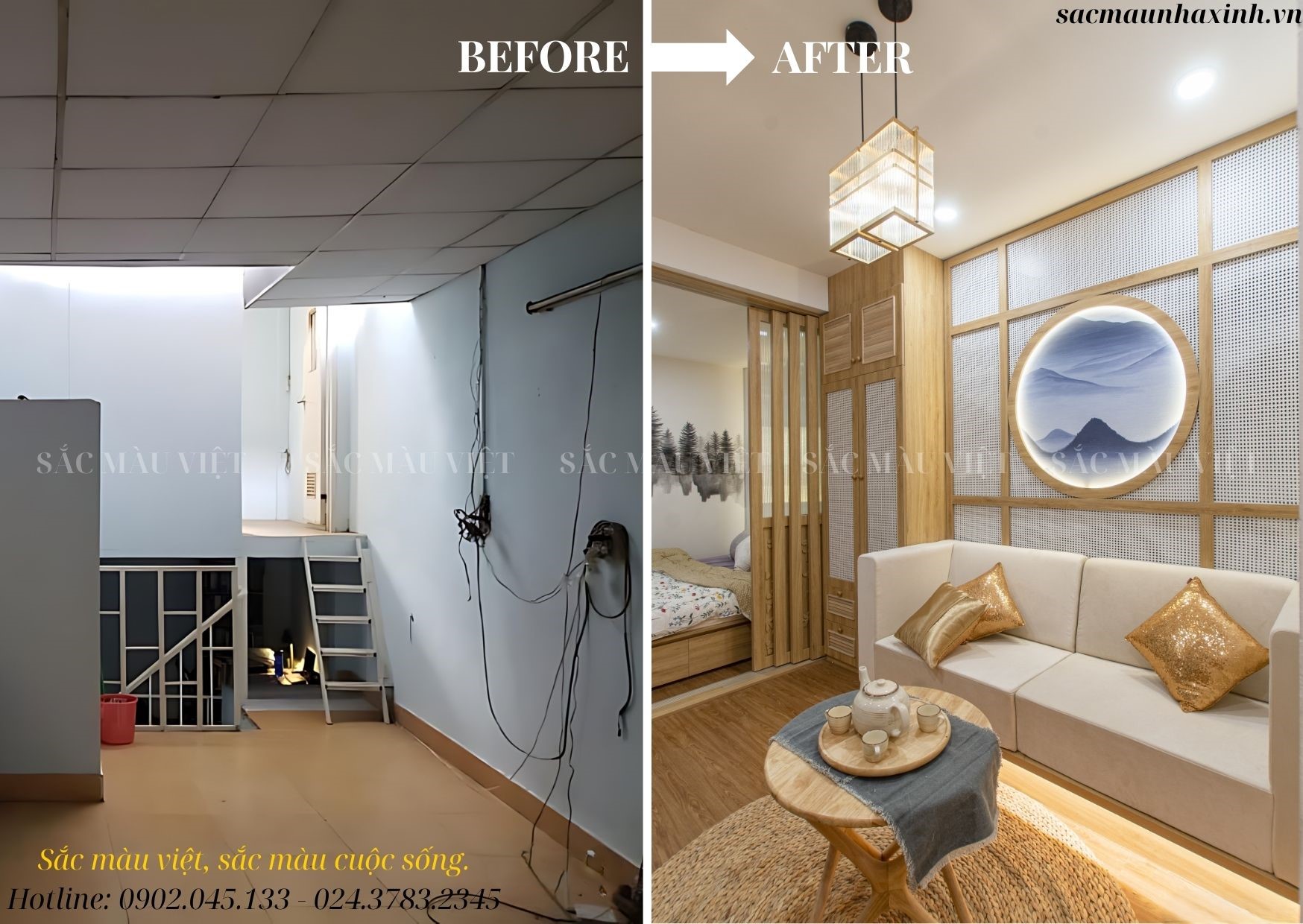 [Before - After] Sự thay đổi trước và sau thiết kế căn hộ