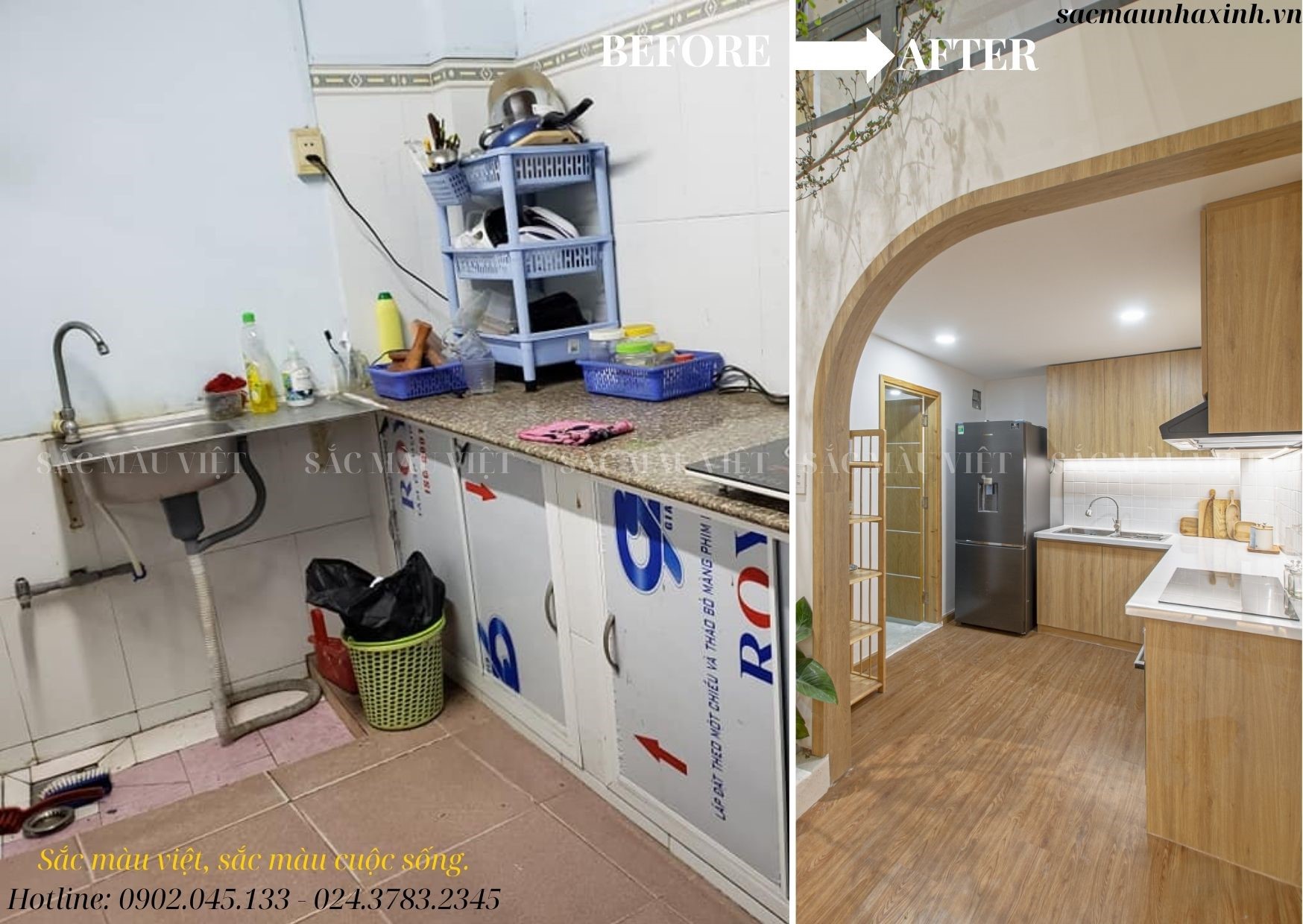 [Before - After] Sự thay đổi trước và sau thiết kế căn hộ