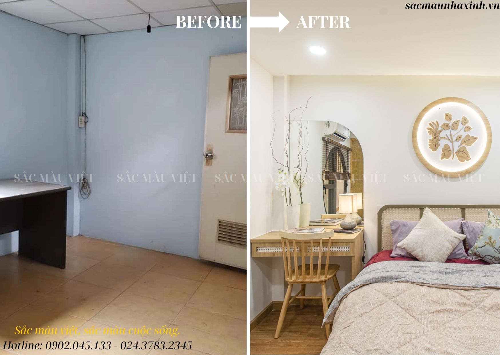 [Before - After] Sự thay đổi trước và sau thiết kế căn hộ