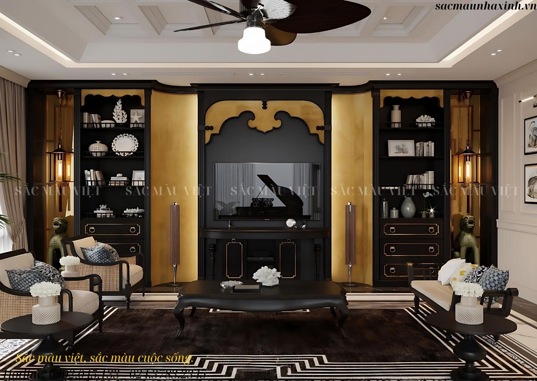 THIẾT KẾ PHÒNG KHÁCH INDOCHINE