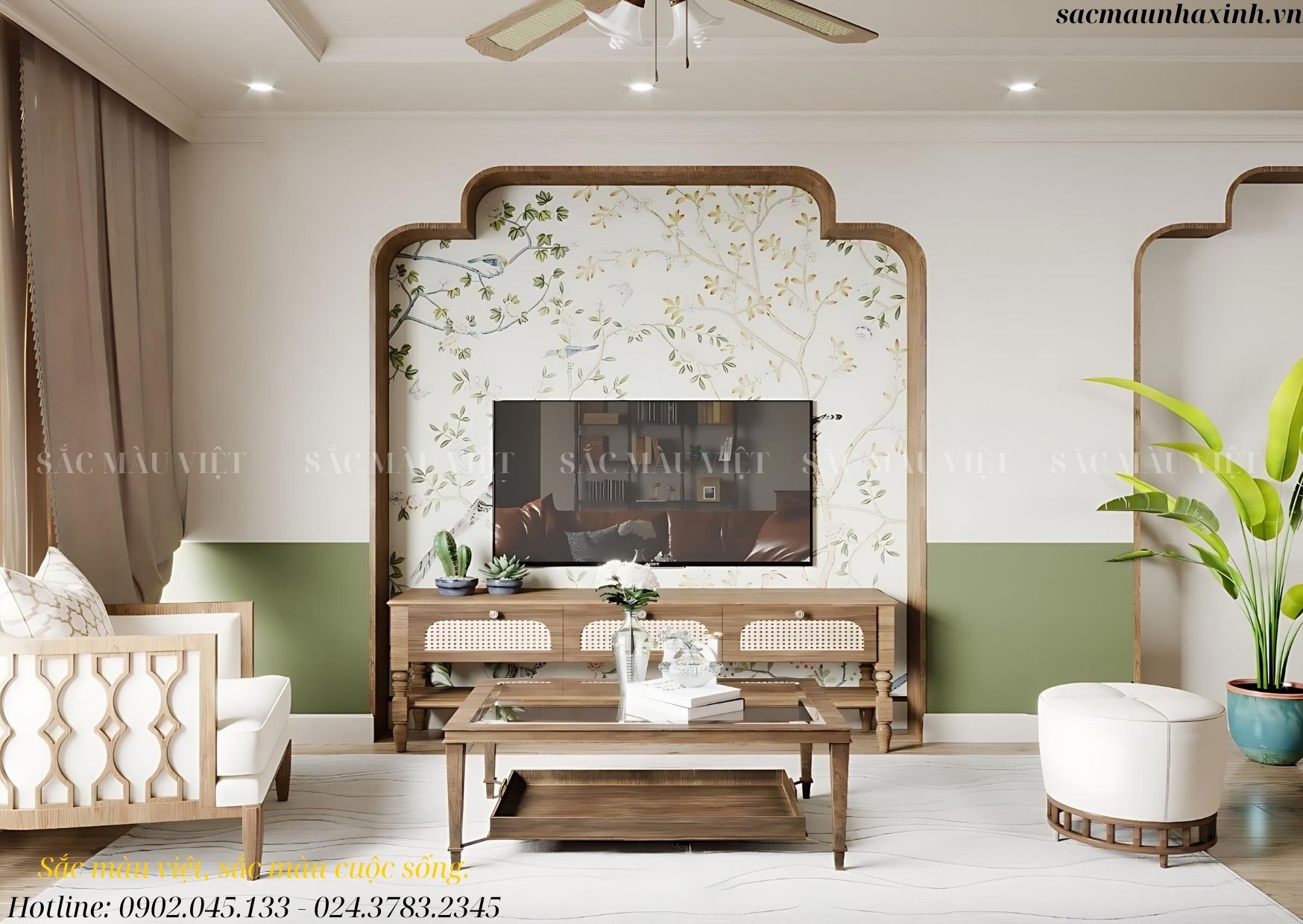 THIẾT KẾ PHÒNG KHÁCH INDOCHINE