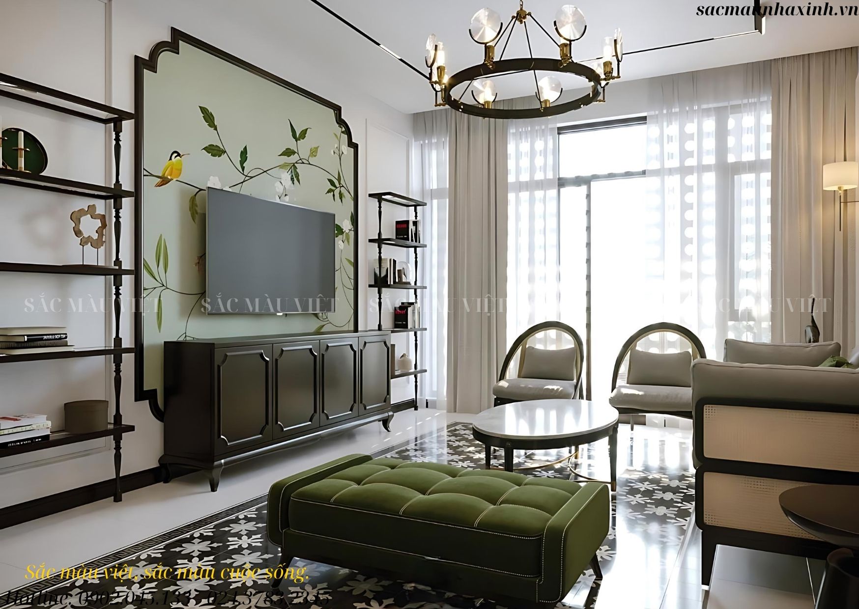 THIẾT KẾ PHÒNG KHÁCH INDOCHINE